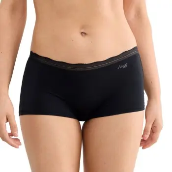 Sloggi Sloggi Truser 2P GO Blush Shorts Svart polyamid X-Small Dame