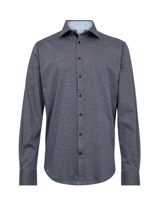 Gino Marcello Knitted mod fit shirt l/s