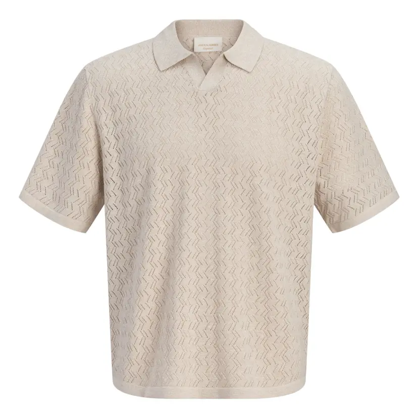 Jack & Jones Jack & Jones - Strikket T-skjorte Jortyler Feather Gray