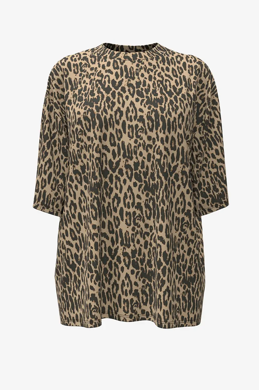Object Collectors Item Topp ObjLaura Gima 2/4 Oversize T-shirt - Brun