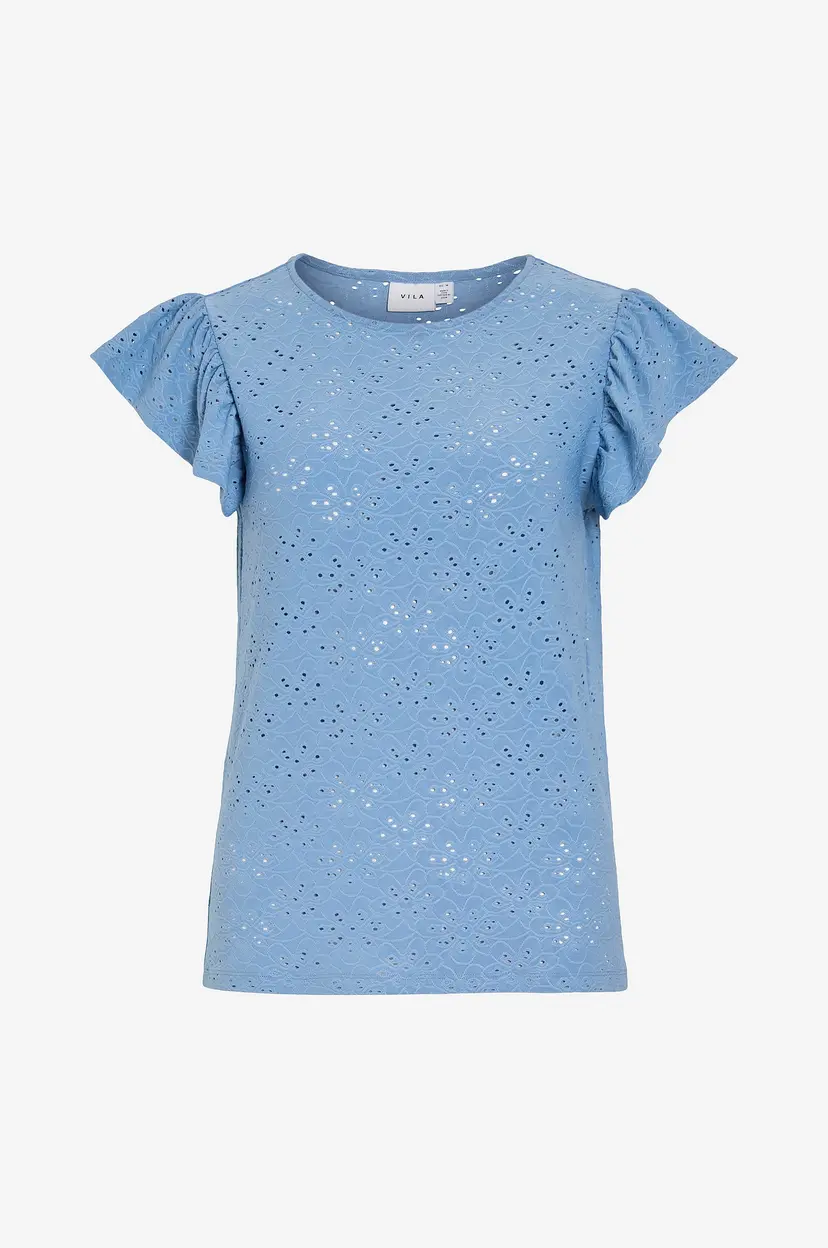 Vila Topp viKawa S/S Top - Blå