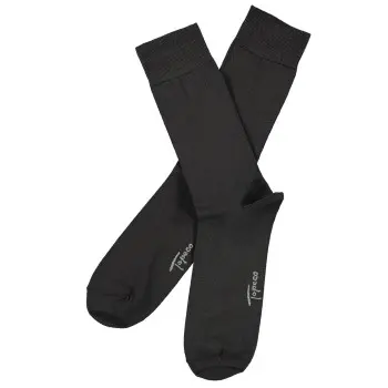 Topeco Topeco Strømper Men Socks Plain Dress Sock Mørkgrå Herre