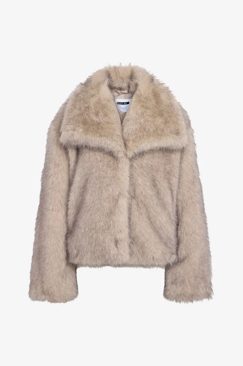 Noisy May nmMoira Fur Jacket - Beige