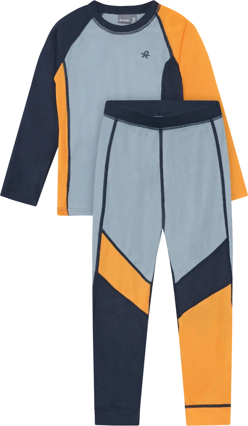 Color Kids Color Kids Kid´s Ski Underwear - Colorblock Windward Blue