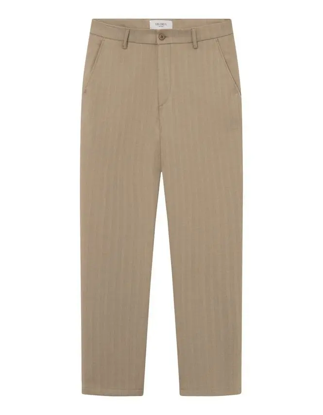 Les Deux Como Reg Herringbone Suit Pants