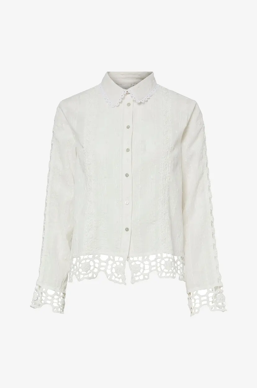 Y.A.S Bluse yasThia LS Shirt - Hvit