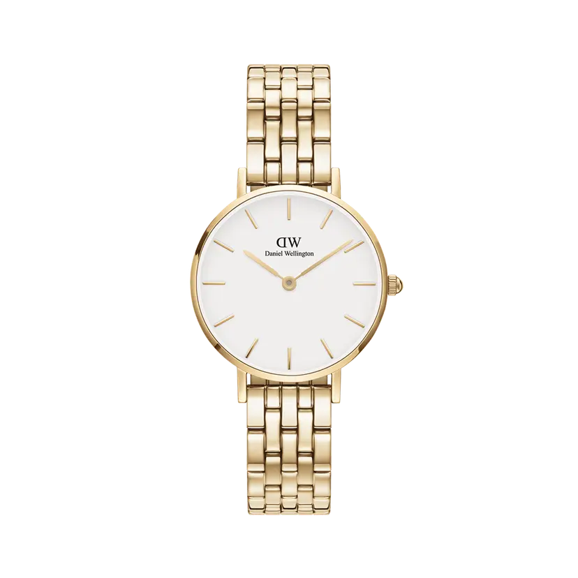 Daniel Wellington Gold 28mm Watch Petite 5-link Evergold | DW