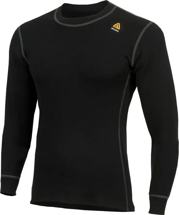 Aclima Aclima M's WarmWool Crewneck Shirt Jet Black
