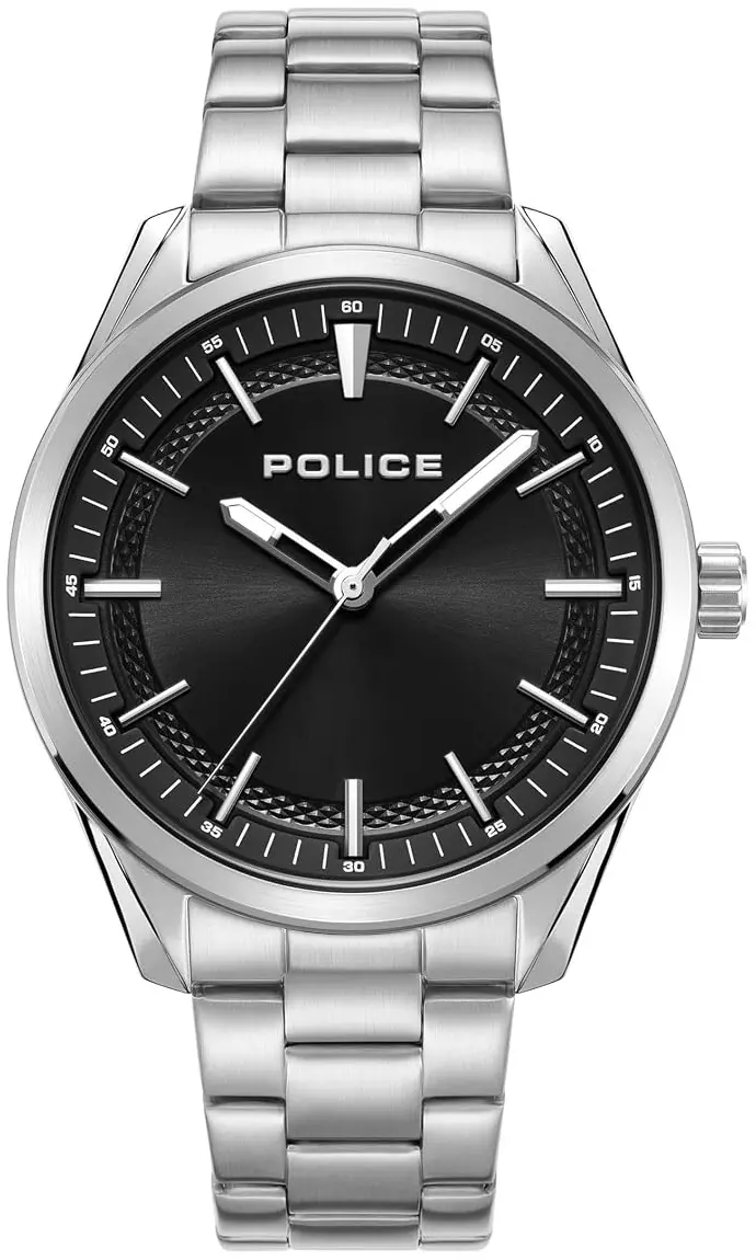 Police Police Herreklokke PEWJG0018205 Grille Sort/Stål Ø42 mm