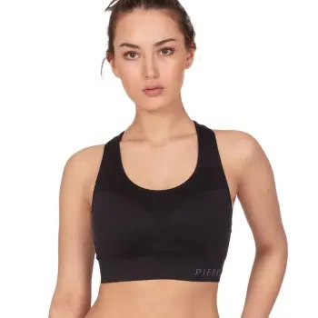 Pierre Robert Pierre Robert BH Medium Support Sports Bra Svart polyamid Large Dame