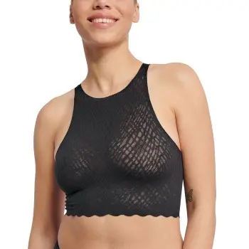 Sloggi Sloggi BH ZERO Feel Bliss Crop Top Svart X-Small Dame