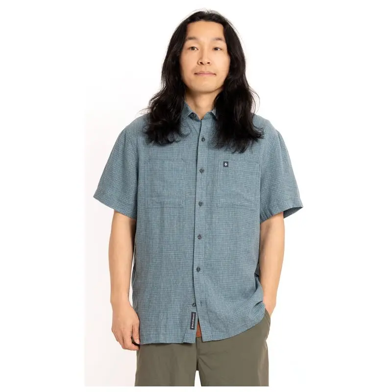Black Diamond Black Diamond M Scenic Route Ss Shirt Midnight Blue-Glacier