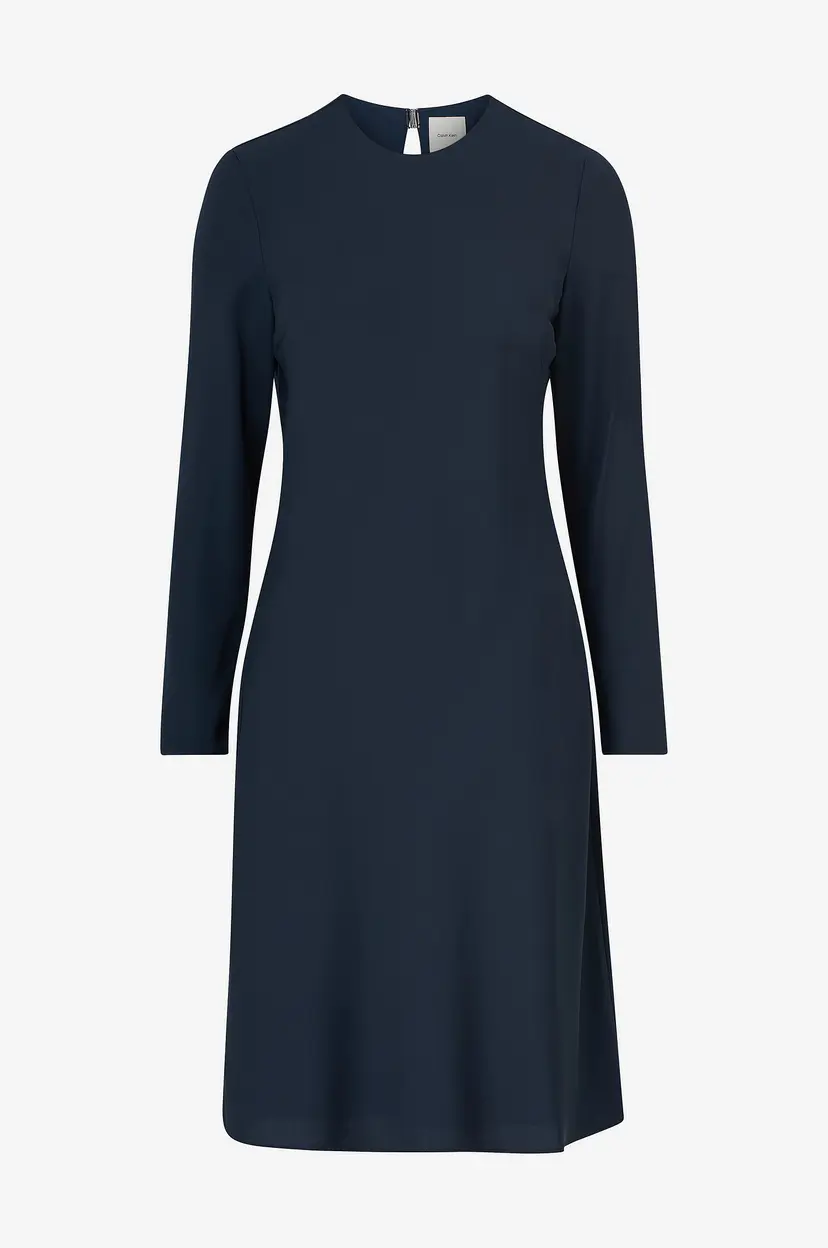 Calvin Klein Kjole Cdc Fit & Flare Dress - Blå