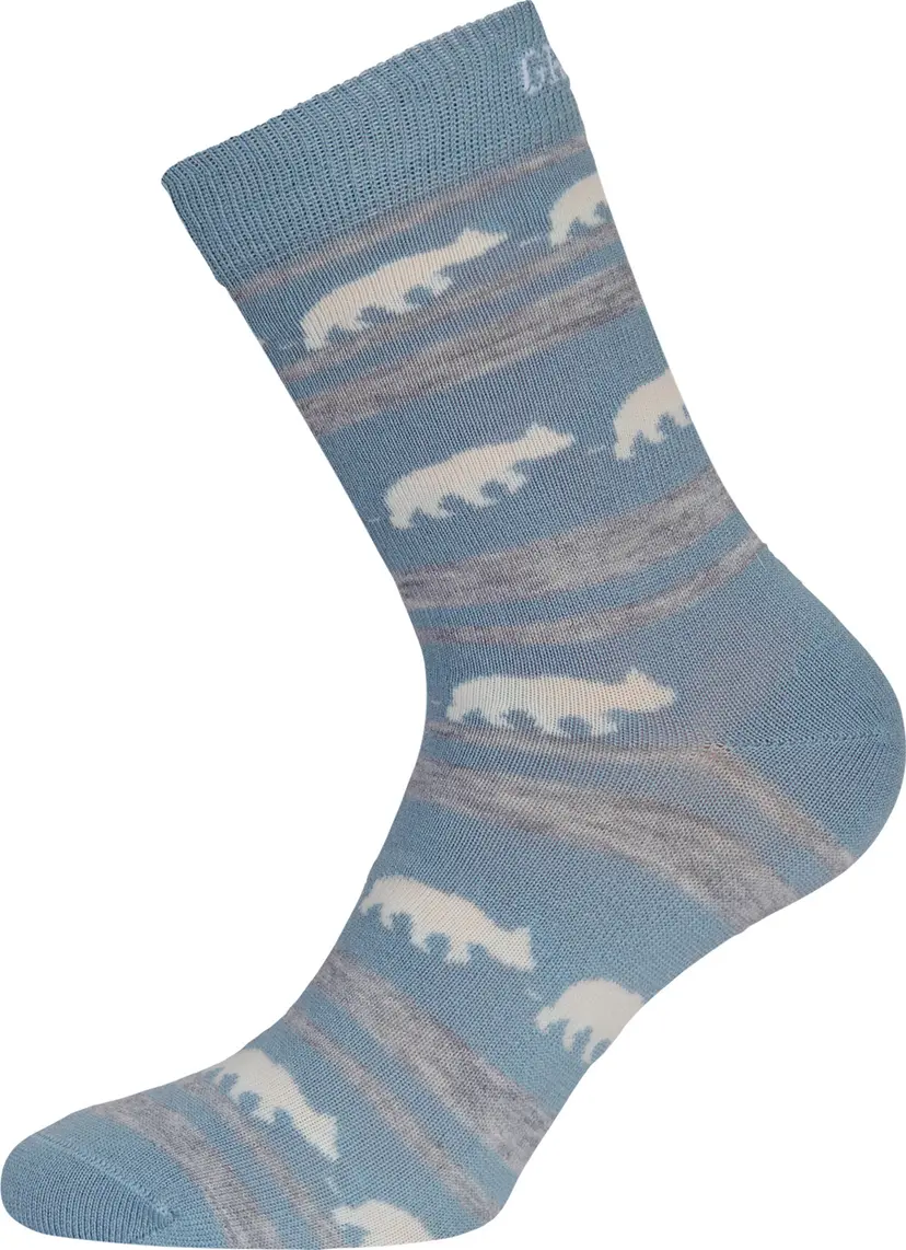 Gridarmor Gridarmor Striped Bear Merino Socks Blue Shadow