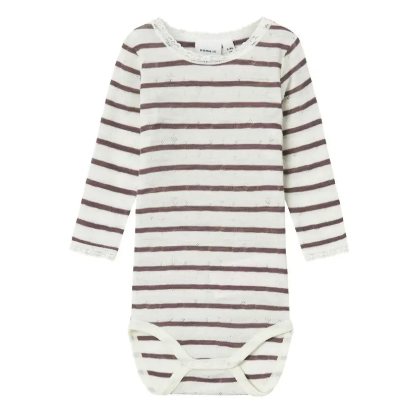 NAME IT Name It - Body Ull Baby Wang Striper Sparrow