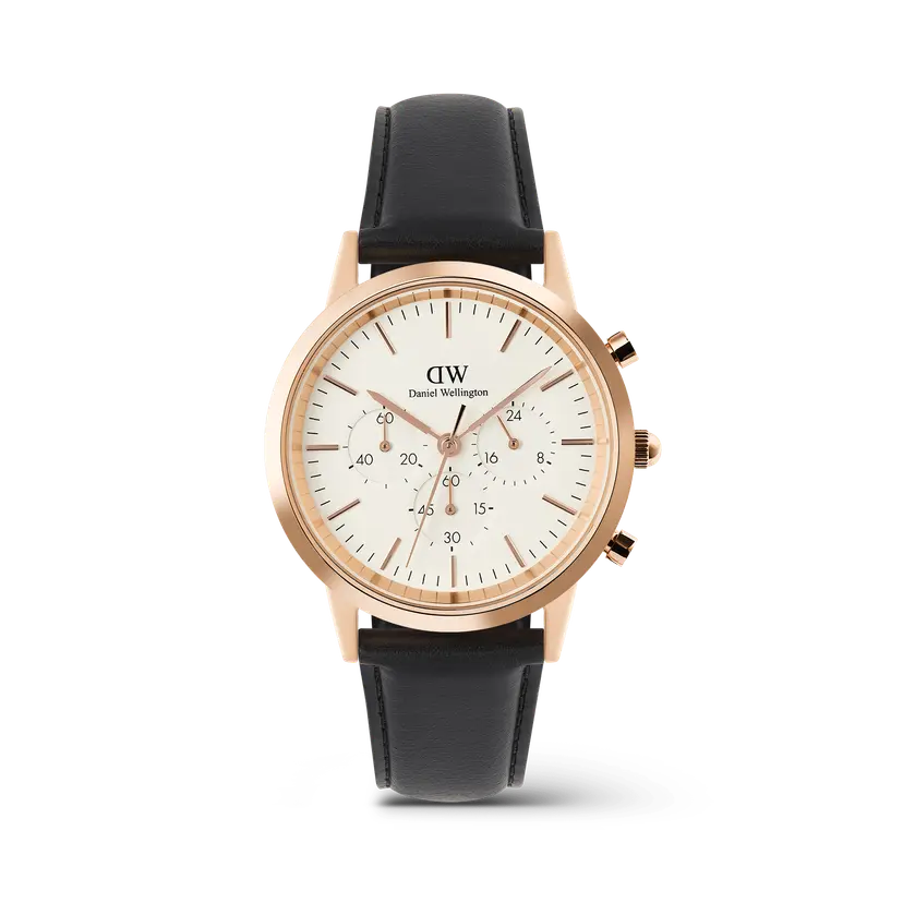 Daniel Wellington Rose Gold 42mm Watch Iconic Chronograph Sheffield Rg | DW