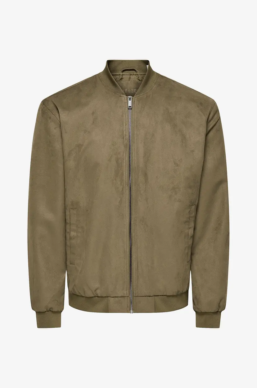 Only & Sons Bomberjakke Onslucas Fake Suede - Natur
