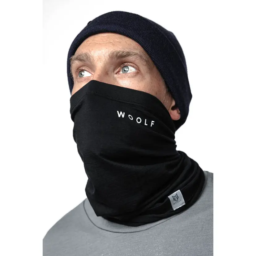 Woolf Merino Woolf Merino Tinden Neck Gaiter Black