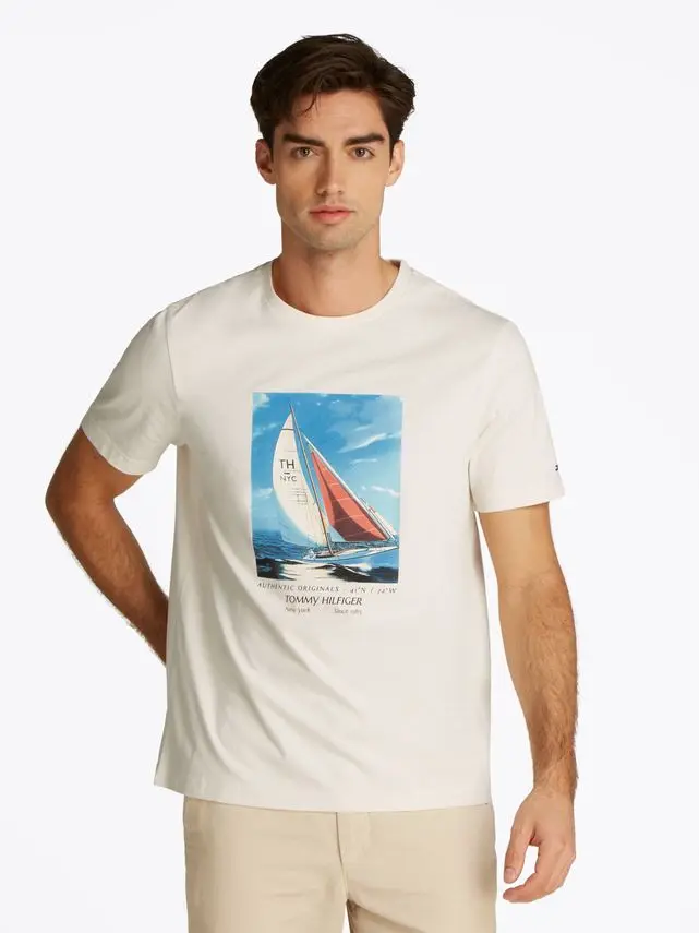 Tommy Hilfiger HILFIGER COLOR PHOTO PRINT TEE