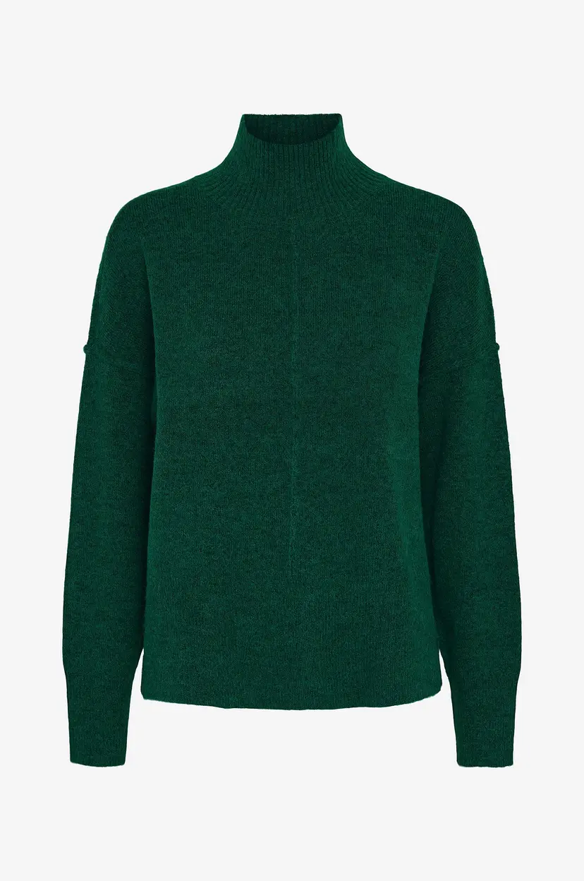 Y.A.S Genser yasBalis LS High Neck Knit - Grønn