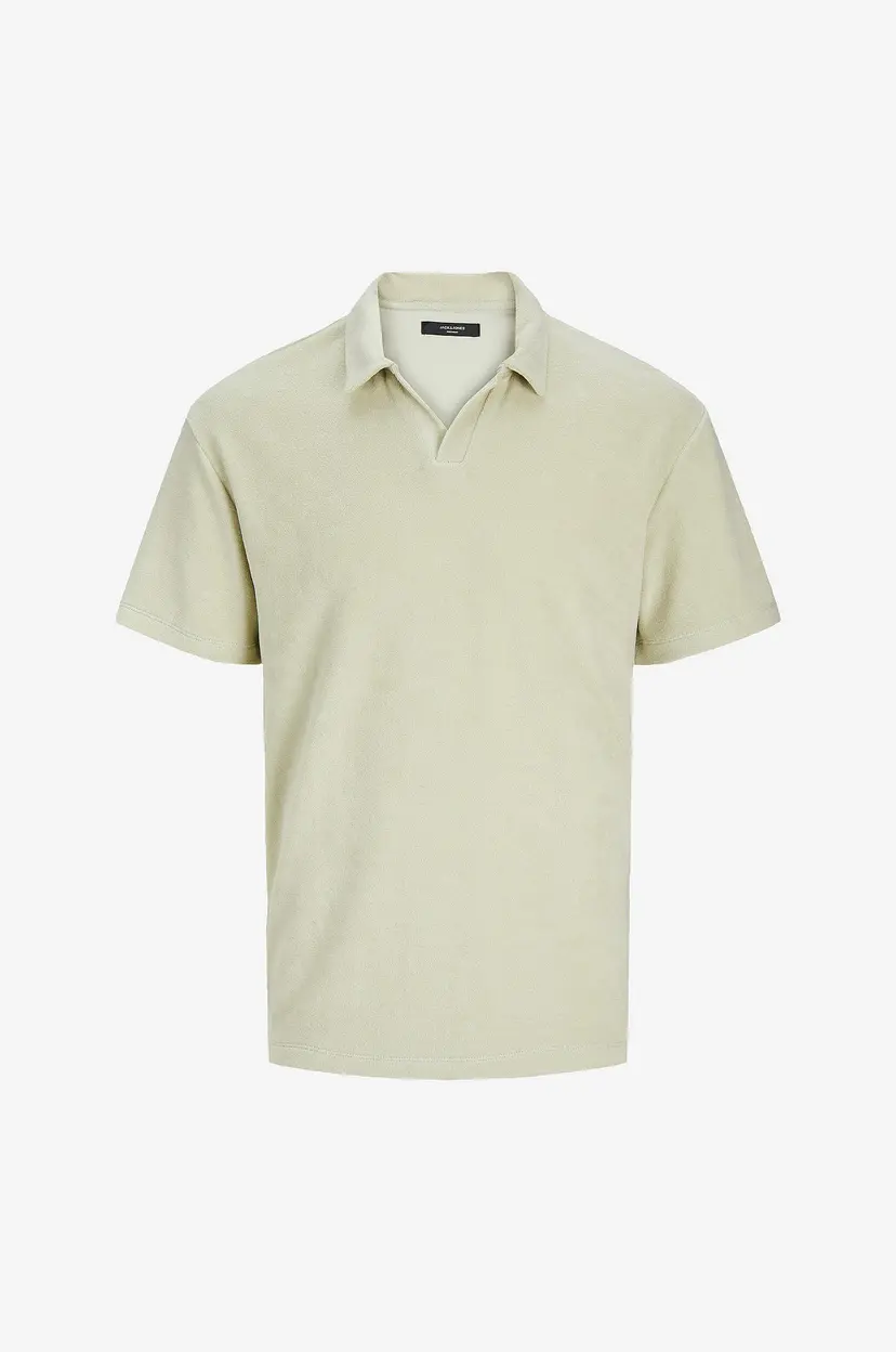 Jack & Jones Skjorte jprBla Terry SS Split Neck - Grå