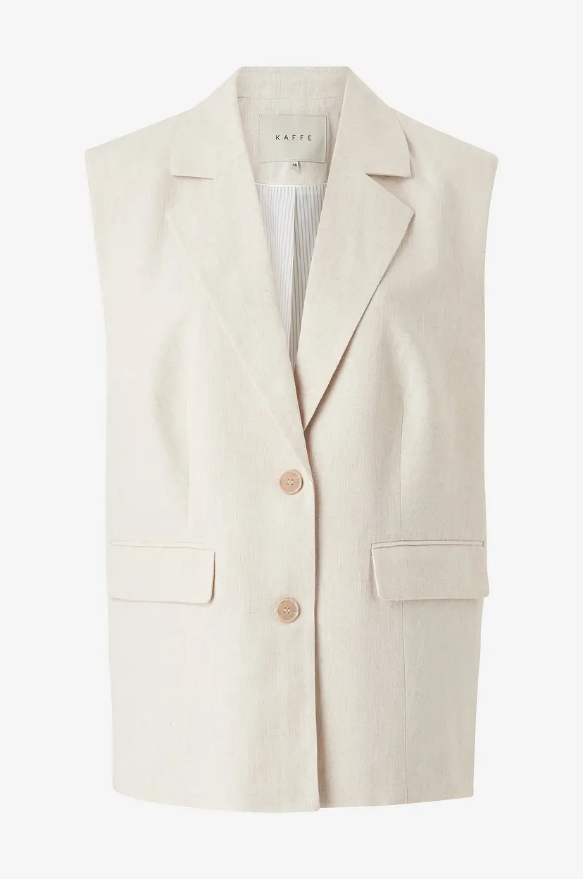 Kaffe Vest kaDaniella Waistcoat - Beige