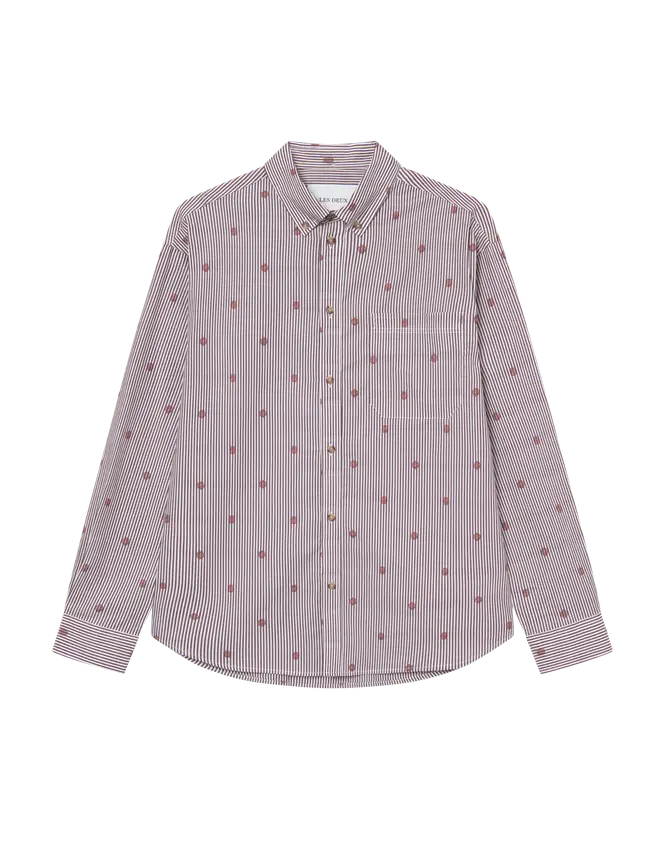 Les Deux Kolton Stripe Basket AOE Shirt