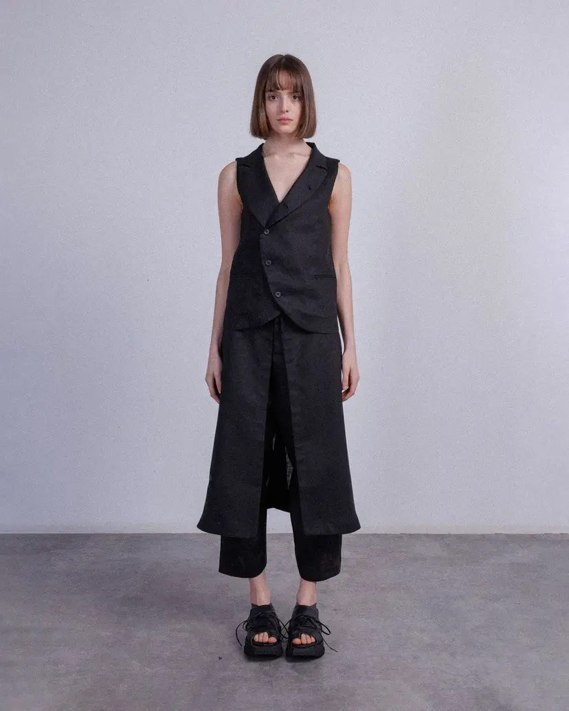 Matilda Longhena Colete Matilda Longhena GIUSY Preto