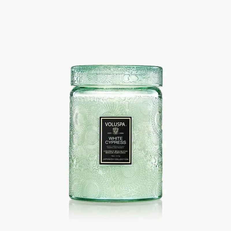 VOLUSPA Large Jar Candle 510g - White Cypress