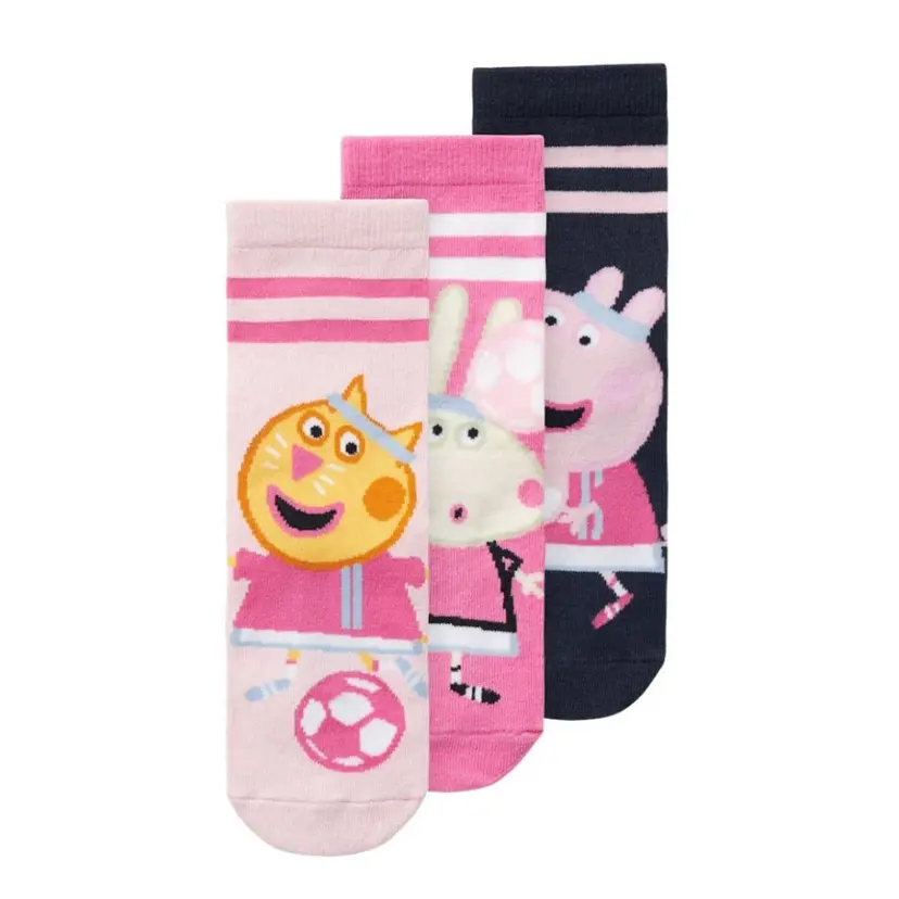 NAME IT Name It - Sokker 3 PK Peppa Gris Parfait Pink