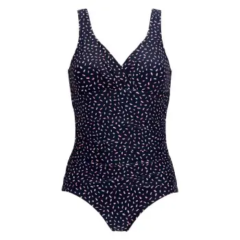 Damella Damella Fiona Swimsuit Pattern Marine/Rød 48 Dame
