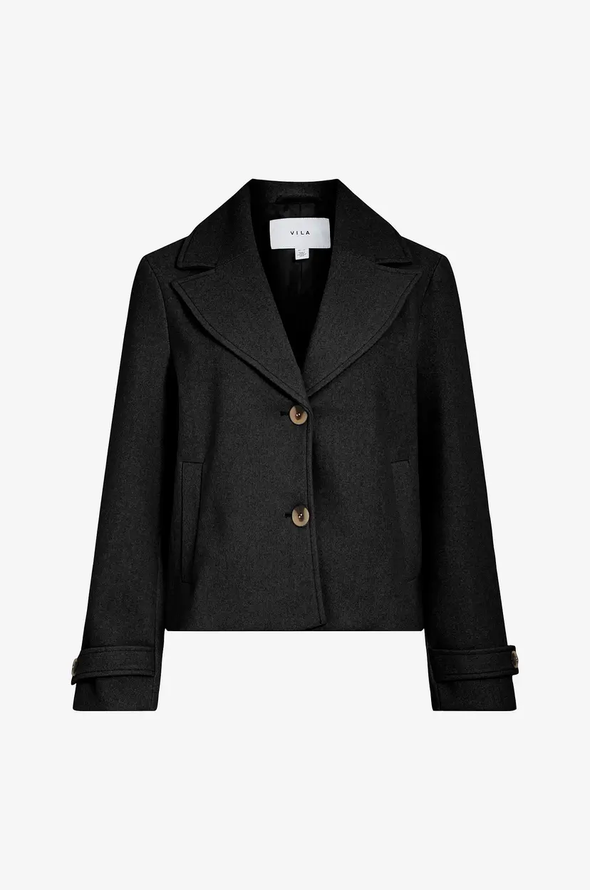 Vila Jakke viSolo L/S Short Jacket - Svart
