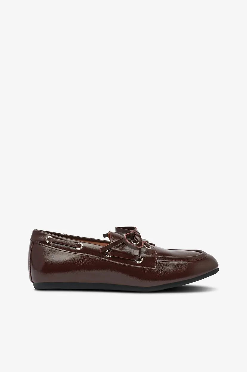 Bianco Loafers biaMarlene Boat Shoe Faux Leather - Bronse