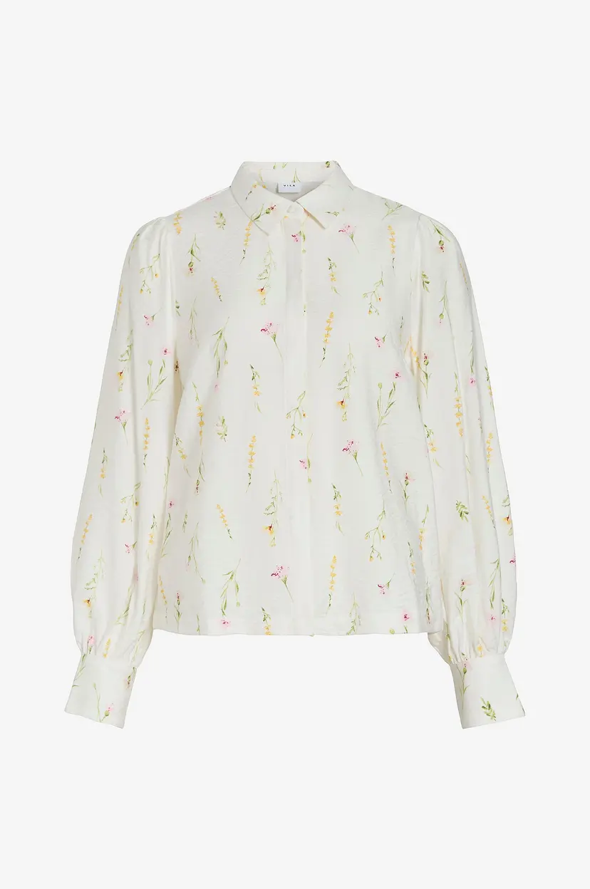 Vila Skjorte viGiti Lore L/S - Hvit