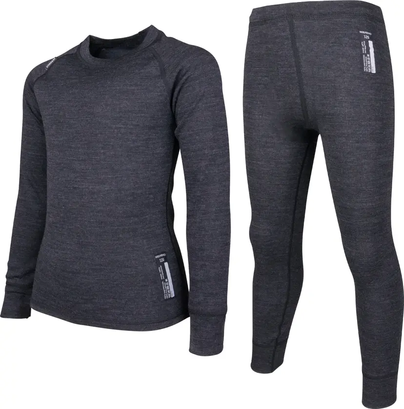 Lindberg Lindberg Juniors' Merino Set  Black Melange