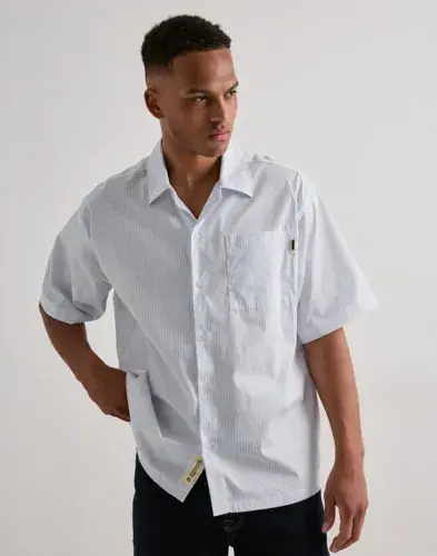 Woodbird Woodbird Wbwang Wok Shirt Kortermede skjorter Blå