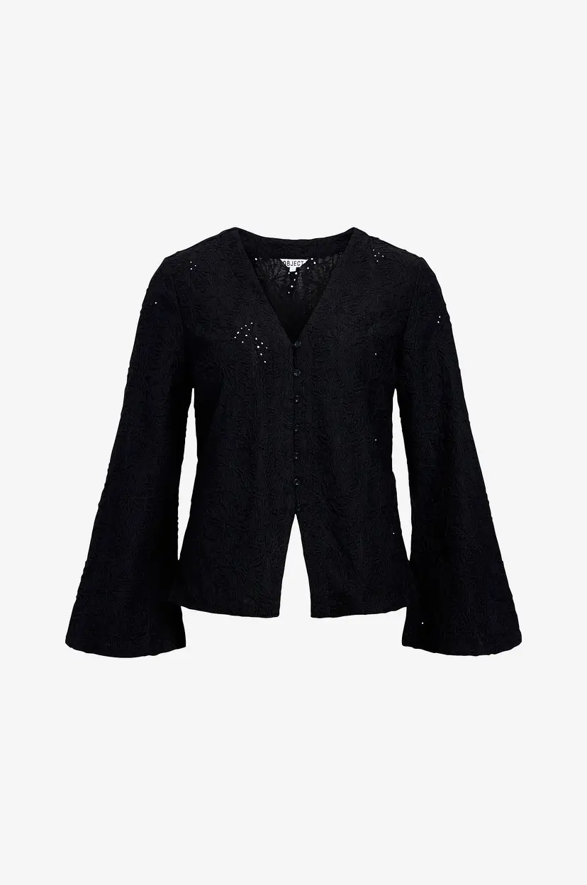 Object Collectors Item Bluse objEverly - Svart