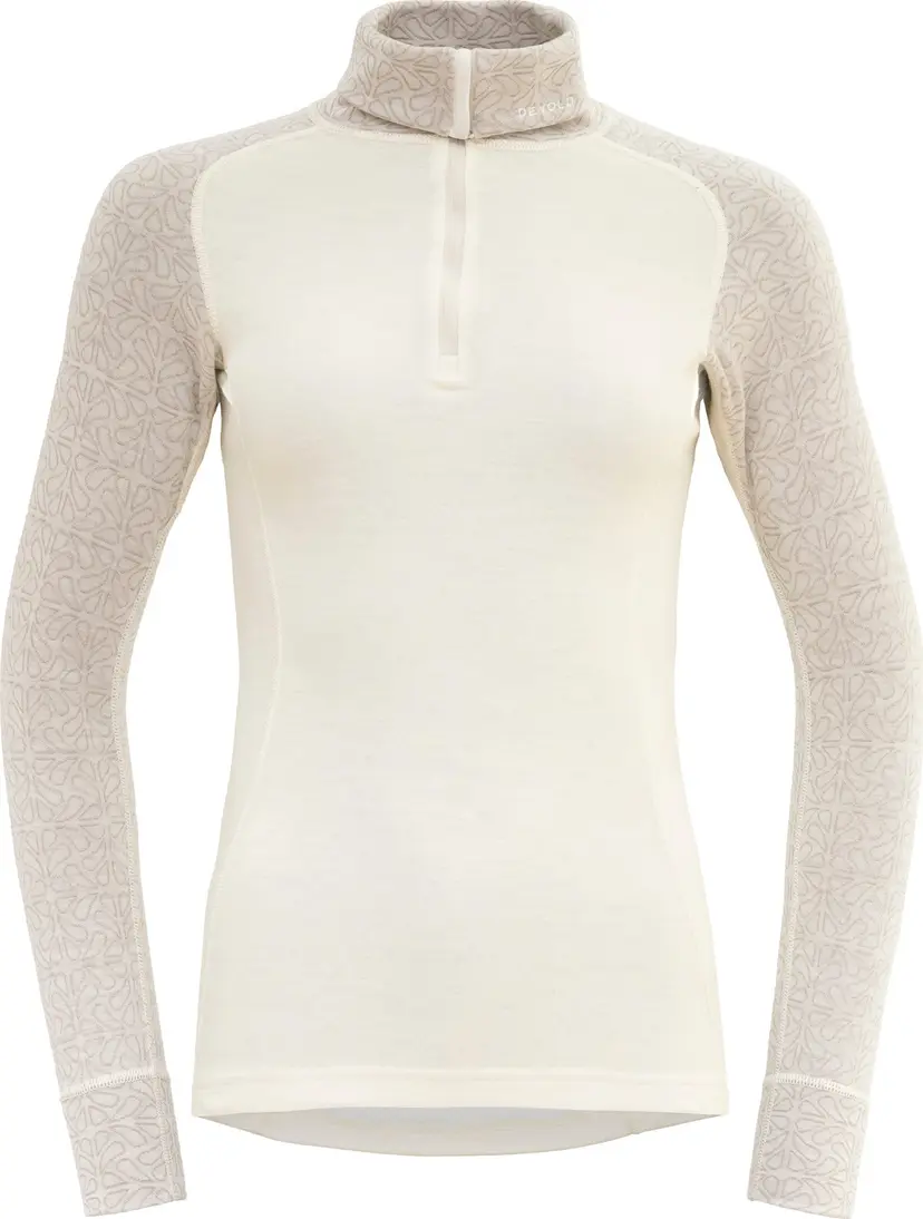 Devold Devold Women's Duo Active Merino 205 Zip Neck Raw White