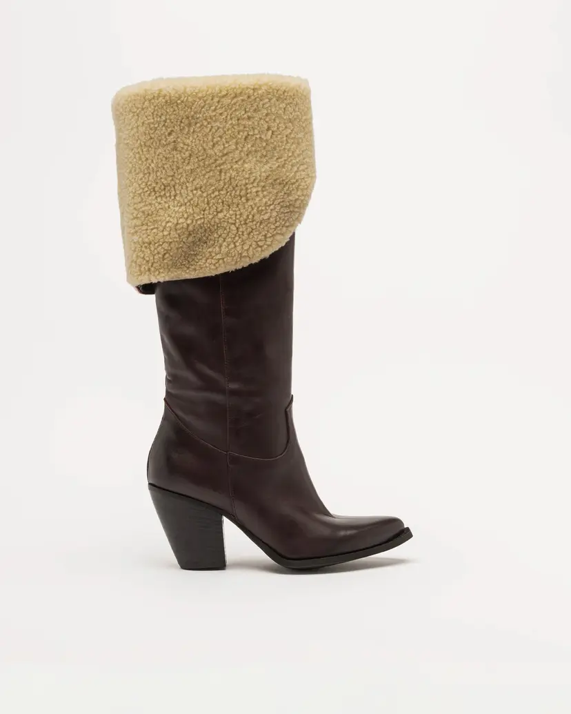 PROF PROF MANHATTAN Burgundy Knee high boots