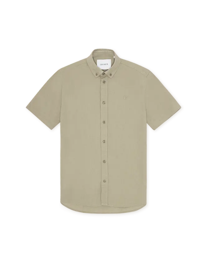 Les Deux Konrad Cotton Linen SS Shirt