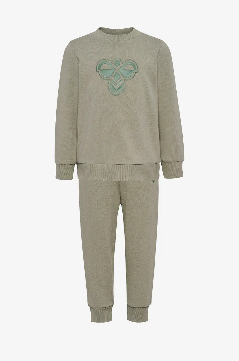 Hummel Sett hmlMini Jersey Crewsuit Bee - Svart