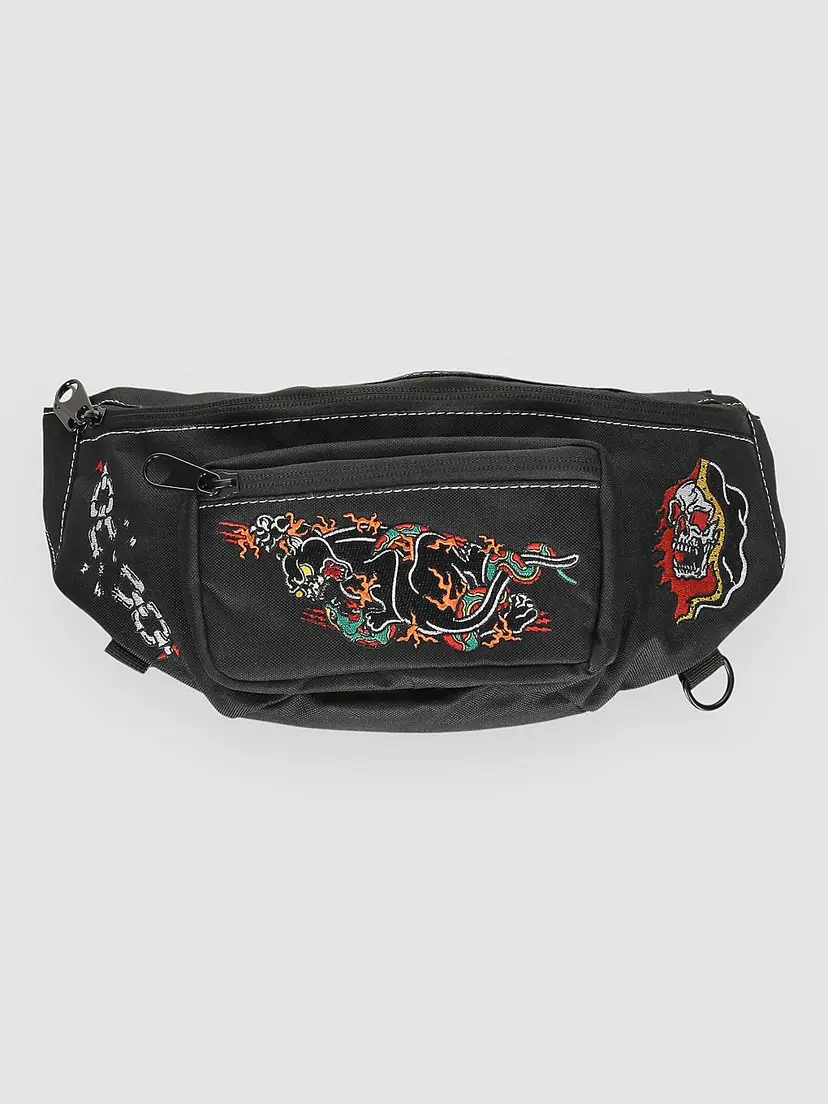 Ninth Hall Ninth Hall Tatted Emb Hip Bag svart