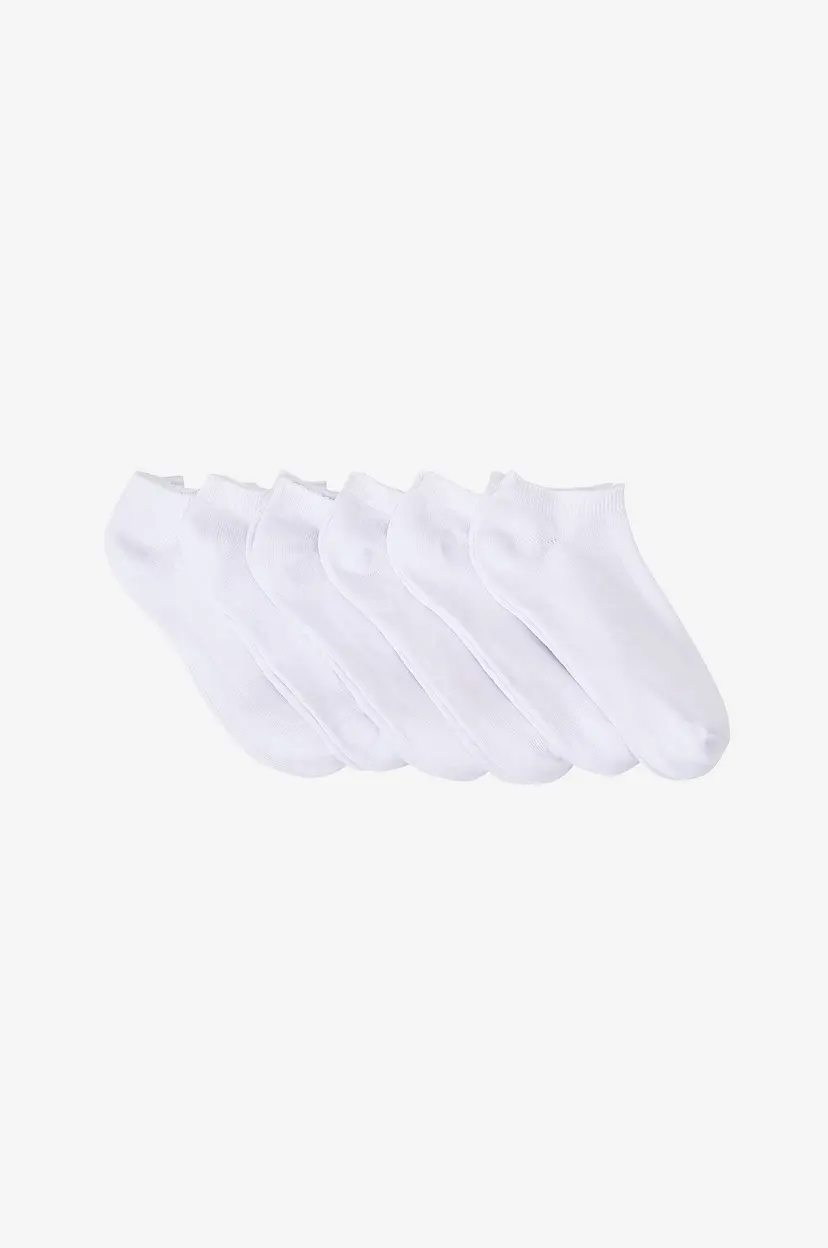 Ellos Collection Ankelsokker Sneakers 6-pk - Hvit
