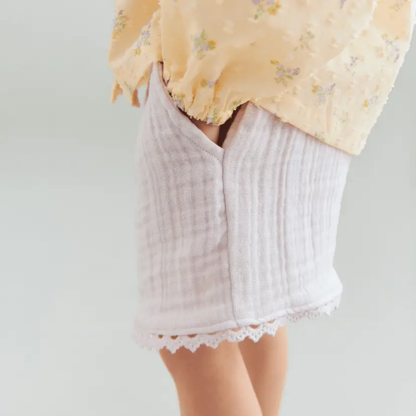 Wheat Wheat - Shorts Lace Eileen Purple Light Flowers