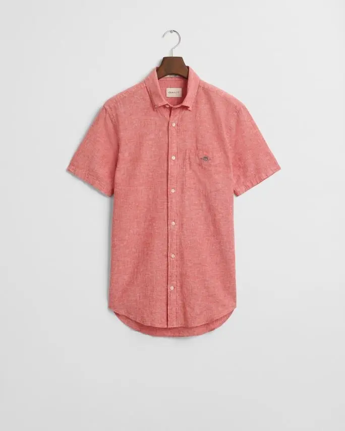 Gant REG COTTON LINEN SS SHIRT