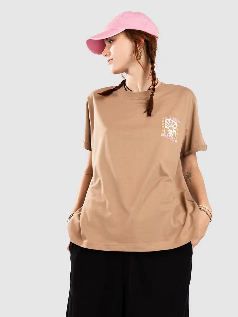 Roxy Roxy Oceanregular Poster T-skjorte brun