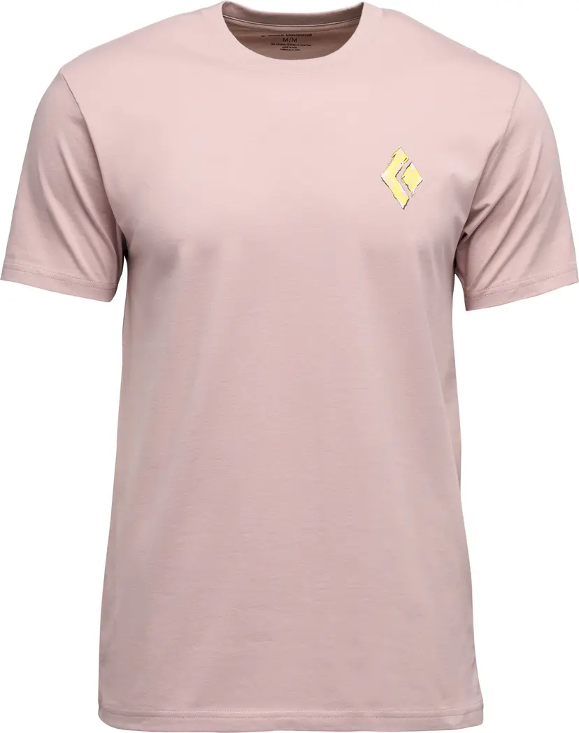 Black Diamond Black Diamond Men's Shredded Short Sleeve Tee Pale Mauve