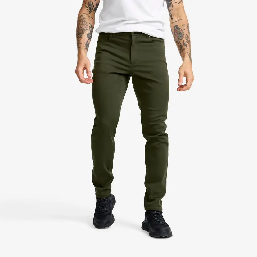 RevolutionRace Path Stretch Jeans Herre Rosin Green