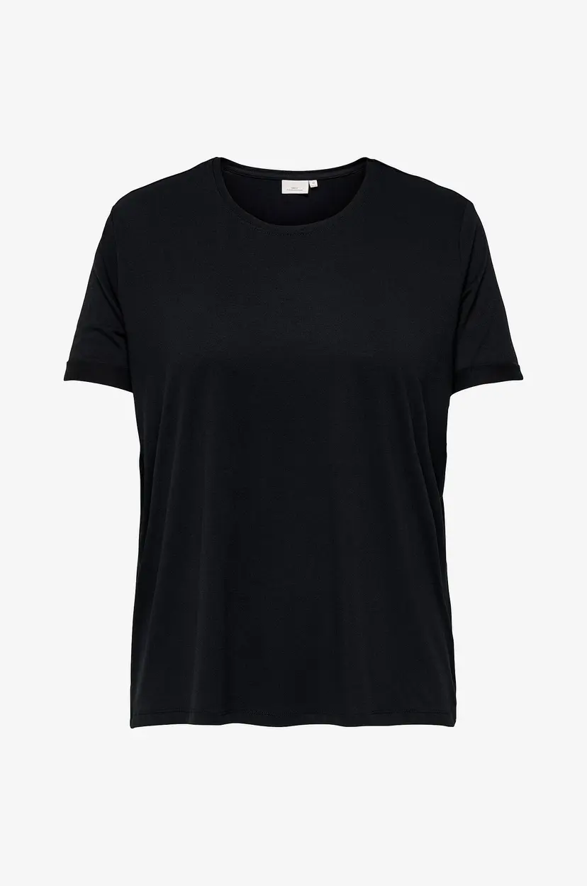 Only Carmakoma Topp carMoster S/S Fold UP Top Jrs - Svart