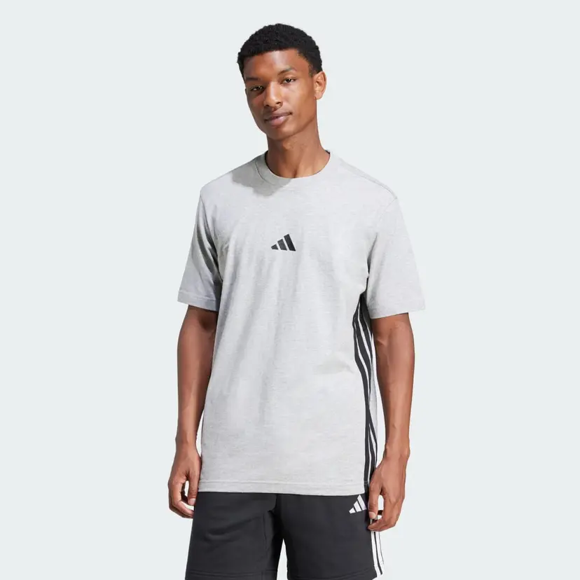 Adidas Essentials 3-Stripes Single Jersey T-skjorte